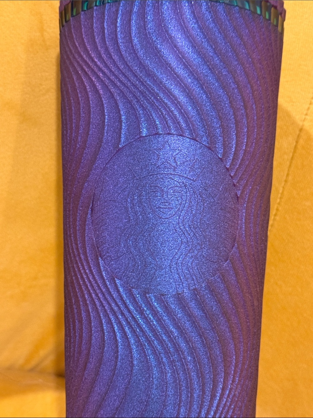 Starbucks 2025 Purple/Green Siren Swirl (Wavy) 24-oz Venti tumble, NWT